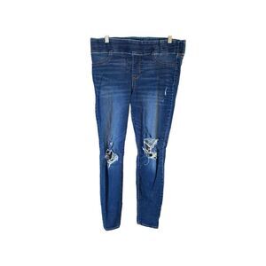 ￼ Old Navy women’s ￼ pull on rockstar denim blue jagging’s size 12